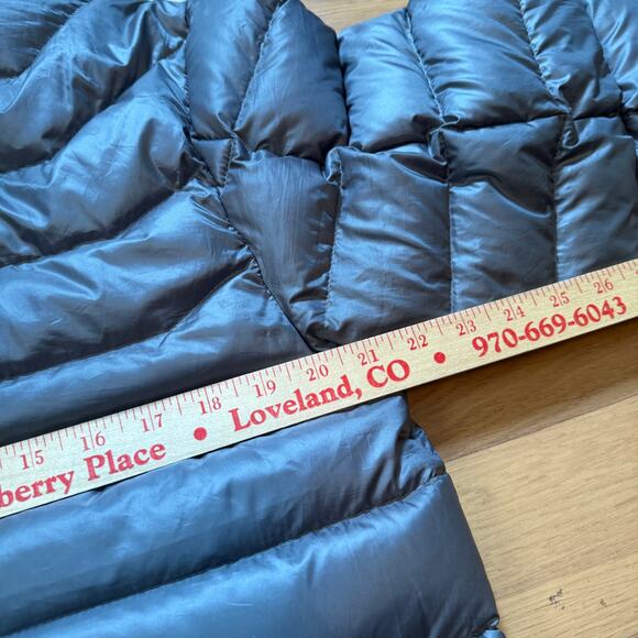 Men's Eddie Bauer Ascent Silver Blue Downlight StormDown Puffer Jacket Sz Medium - Picture 2 of 11